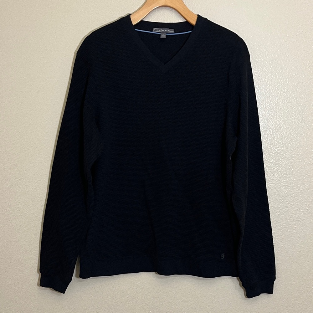 Ike by Ike Behar Black V-Neck Top